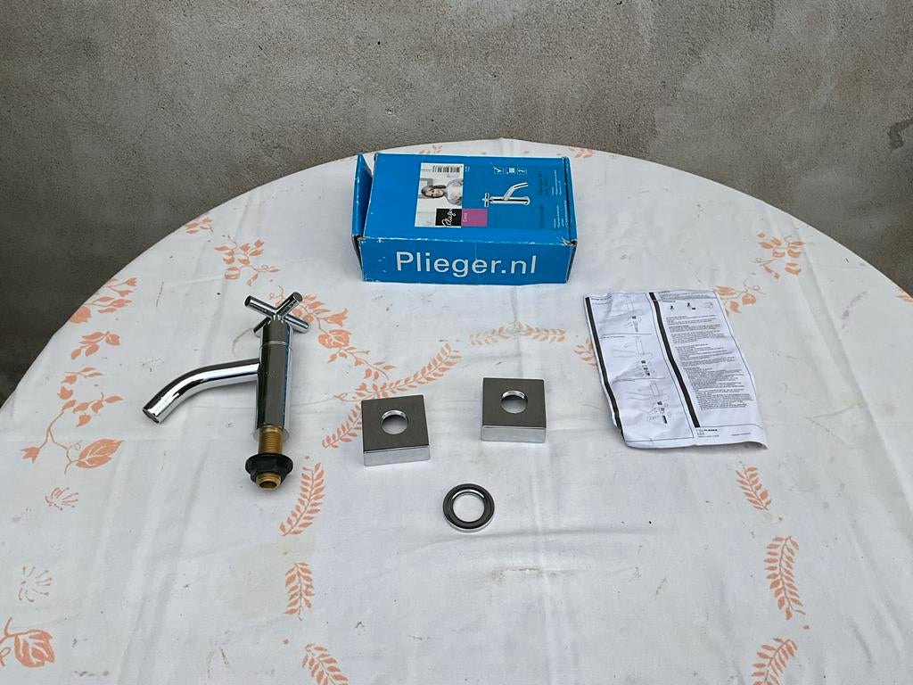 Nieuwe Plieger Kraan - Chroom, Ophalen of Verzenden, Nieuw, Chroom, Kraan