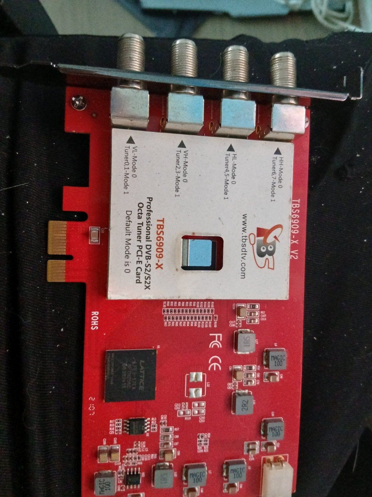 TBS6909-X V2 Professional Octa Tuner PCI-E Kaart, Computers en Software, Overige Computers en Software, Refurbished, Ophalen