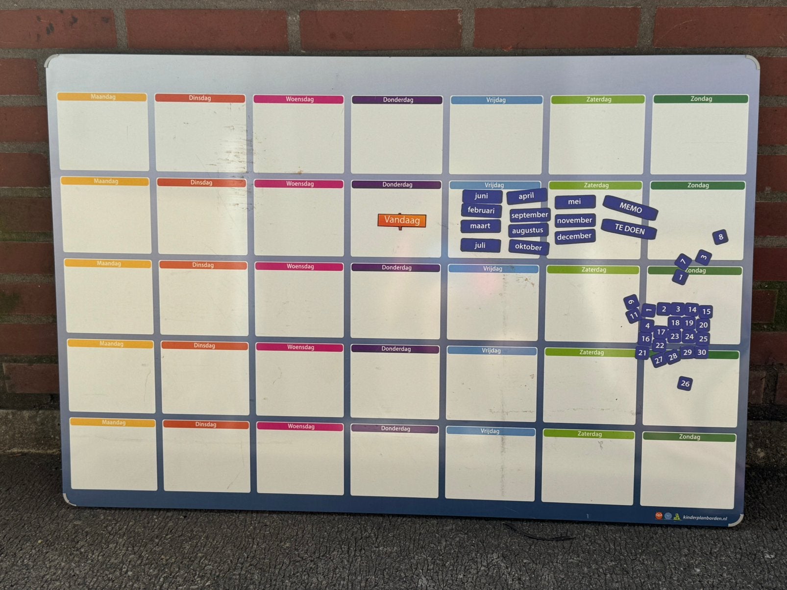 Planbord, Ophalen, Gebruikt