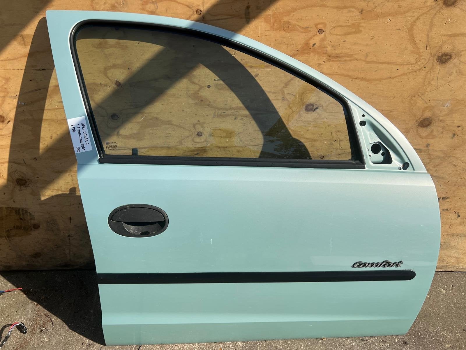 Opel Corsa C Z388 Groen Deur Rechts-Voor 2000-2006, Gebruikt, Deur, Opel Automobile GmbH, Ophalen of Verzenden