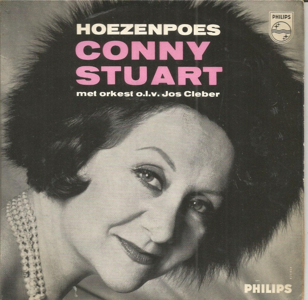 Conny Stuart : Hoezenpoes (1961), Gebruikt, Fotohoes, 7 inch, Ophalen of Verzenden
