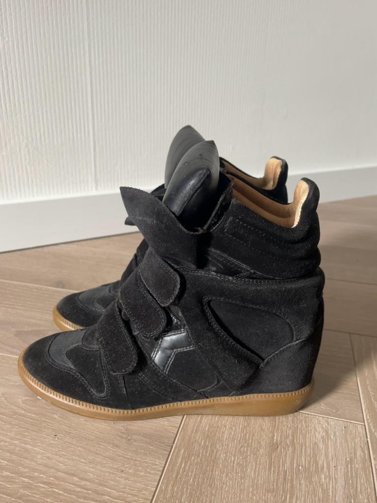Isabel Marant Wedge Sneakers, Zwart, Ophalen of Verzenden, Sneakers of Gympen, Gedragen