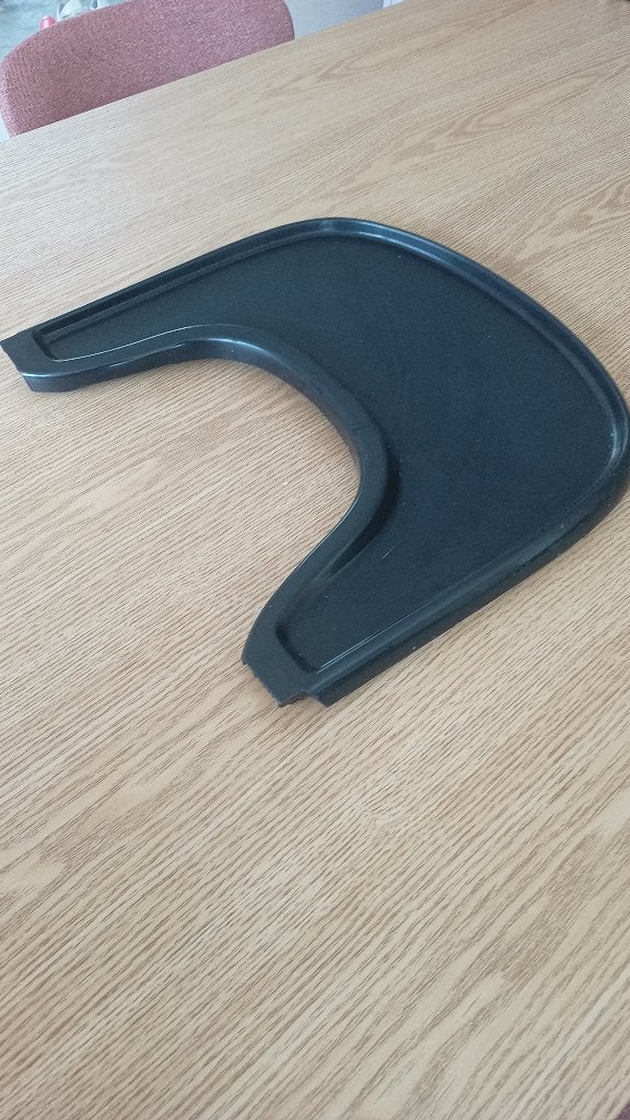 Zwarte tripp trapp tafel te koop, Ophalen, Gebruikt, Tafel(s)
