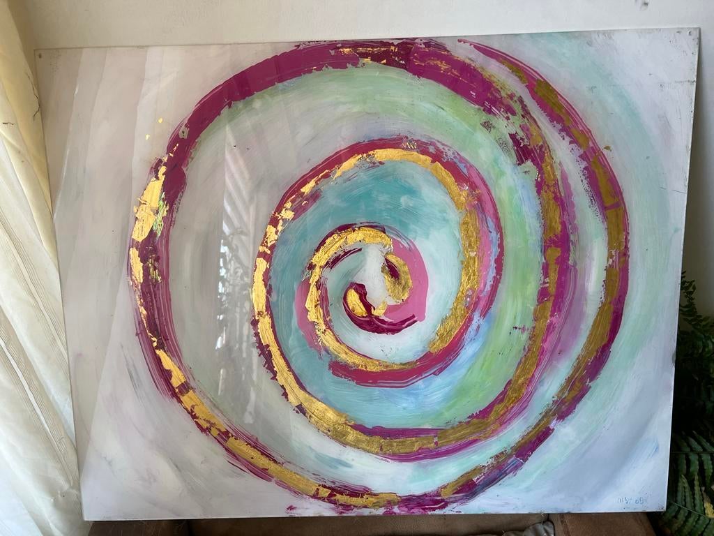 Maya Wildevuur Origineel Werk op Plexiglas - Spiraal, Ophalen
