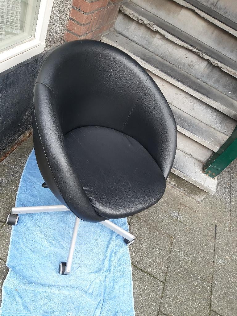 Ikea SKRUVSTA fauteuil, bureaustoel, zwart;, Huis en Inrichting, Stoelen, Ophalen, Gebruikt, Zwart, Ikea SKRUVSTA fauteuil, bureaustoel,