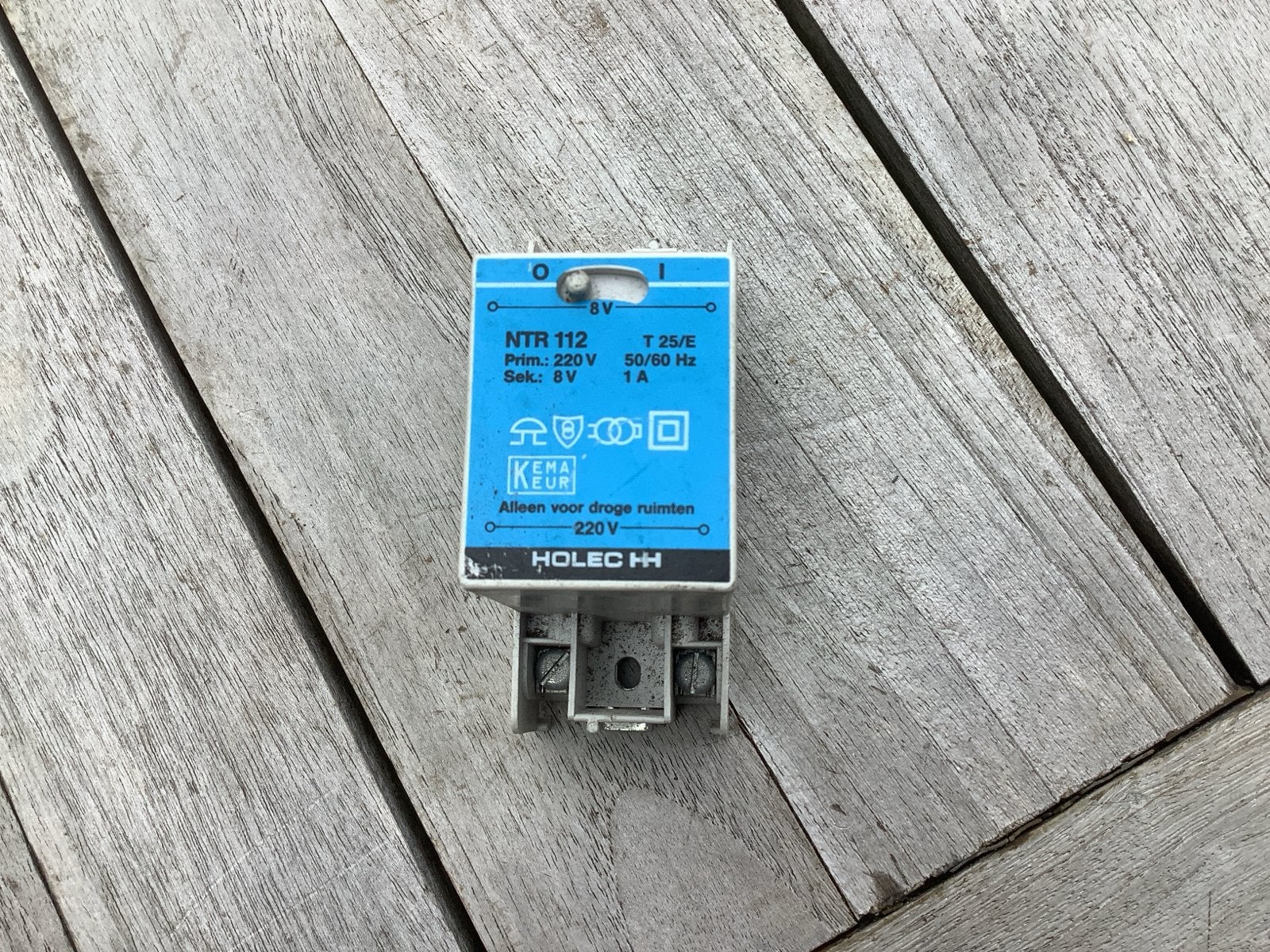 Holec NTR 112 Beltrafo 8V 1A, Doe-het-zelf en Verbouw, Ophalen of Verzenden, Nieuw, Overige merken, Overige typen