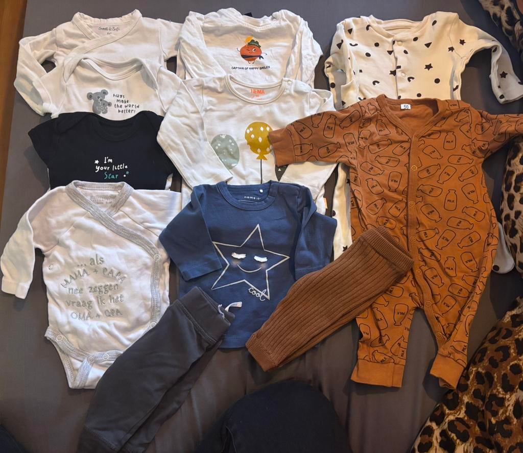 Pakketje jongens baby kleding maat 50, Ophalen of Verzenden, Zo goed als nieuw, Jongetje, Setje