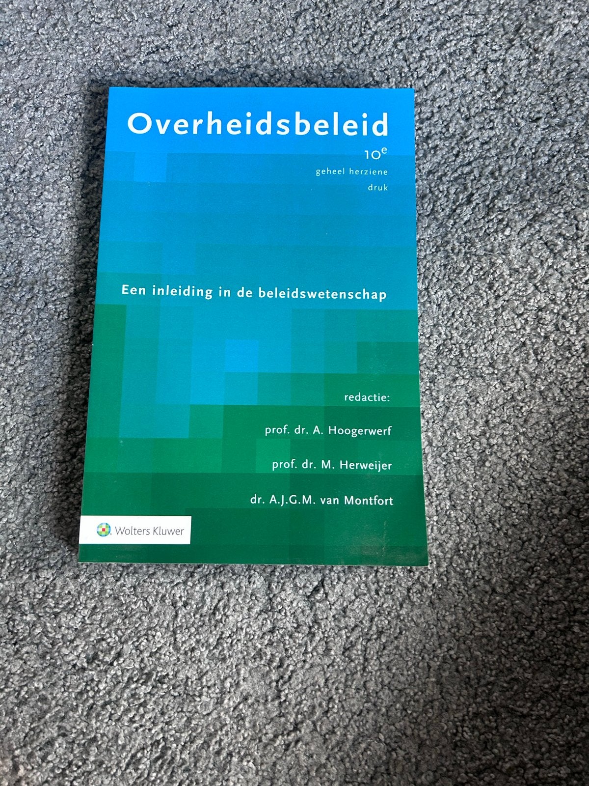 Overheidsbeleid: Inleiding in de beleidswetenschap, Ophalen of Verzenden, Gamma, Zo goed als nieuw, HBO