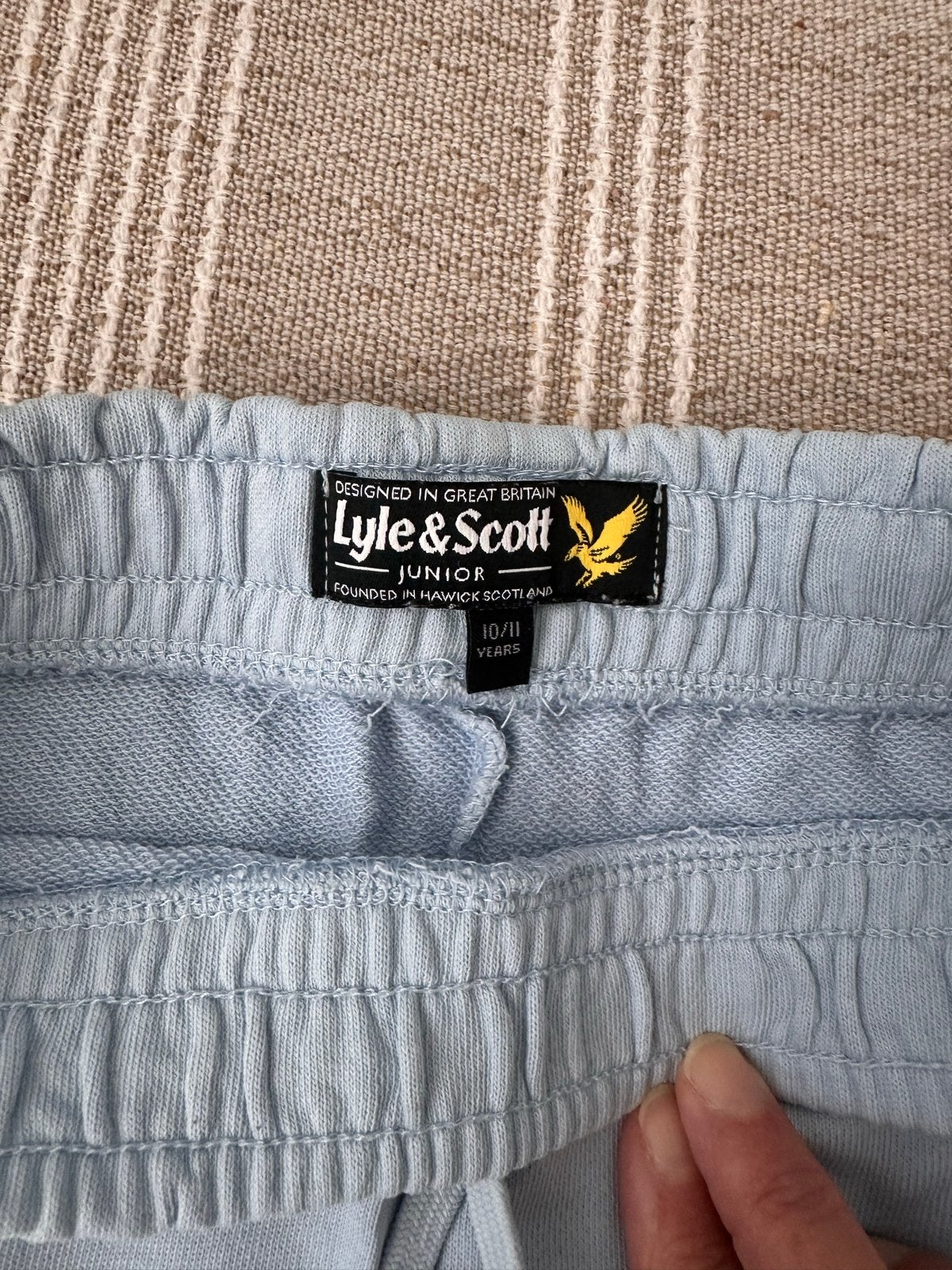 Lyle & Scott Junior korte broek lichtblauw (10/11 jaar), Ophalen, Gebruikt, Jongen