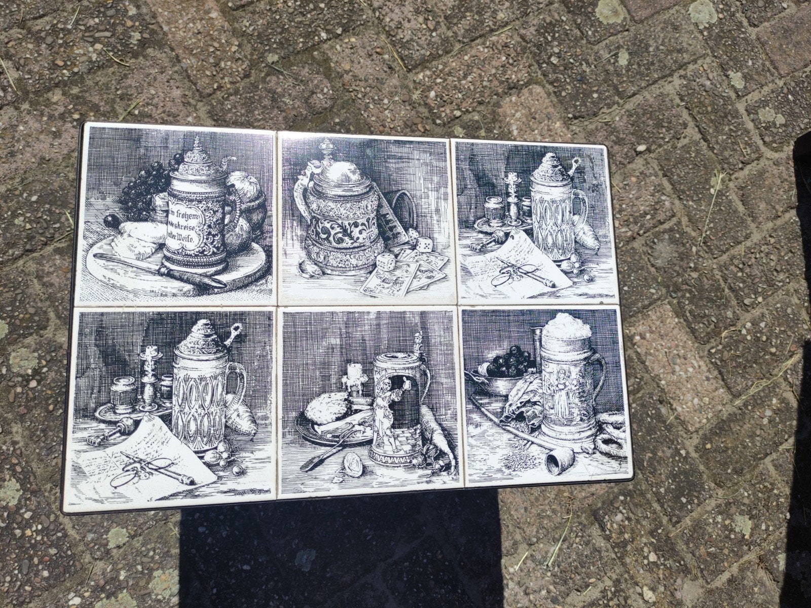 Vintage bijzettafel, Antiek en Kunst, Ophalen