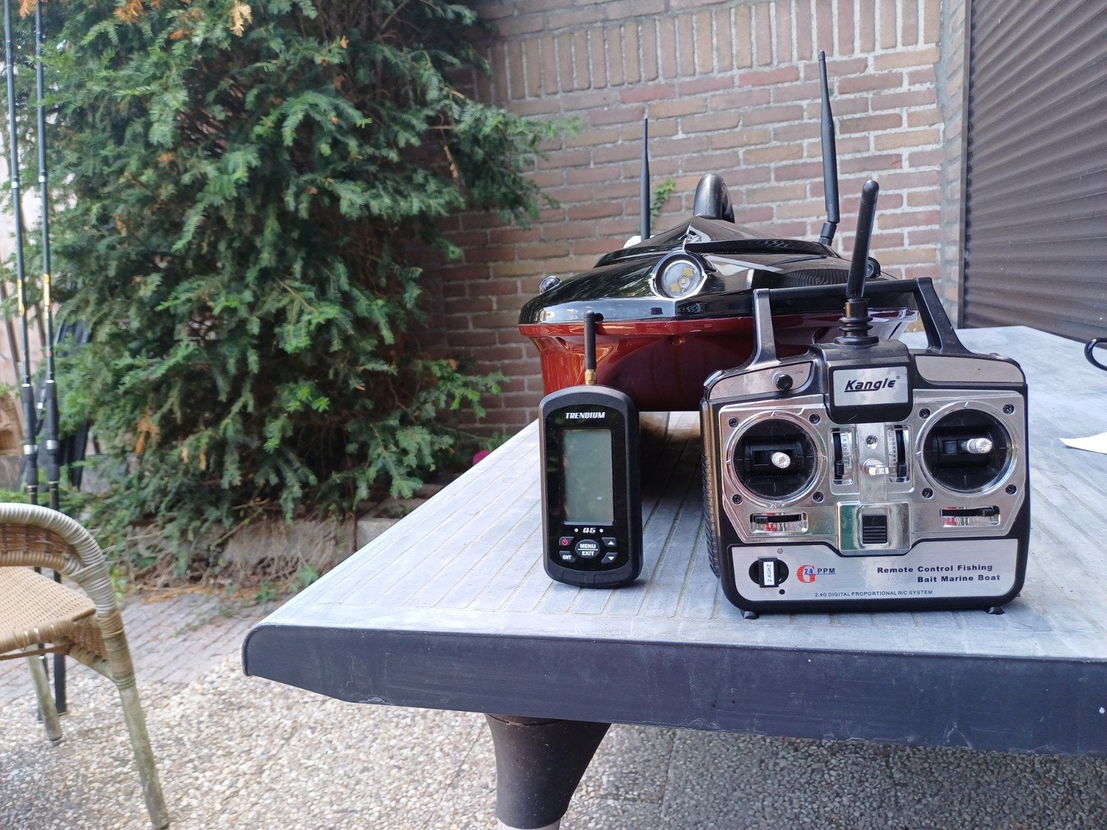 skarp s060 met dieptemeter afstandbediening defect, Watersport en Boten, Ophalen of Verzenden, Gebruikt, Overige typen