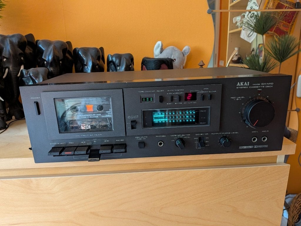 Akai GX-M10  Stereo Cassette Deck met IPSS, Ophalen of Verzenden, Enkel, Akai, Tape counter