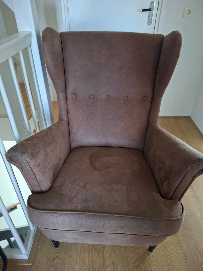 Stoel fauteuil, Huis en Inrichting, Fauteuils, Ophalen of Verzenden, Zo goed als nieuw, 50 tot 75 cm, Leer