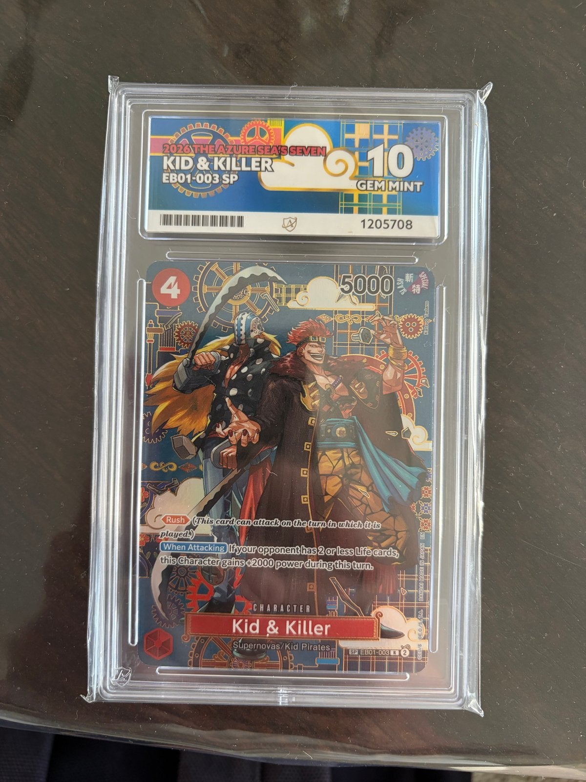 ACE 10 One Piece Card Game Kid & Killer EB01-003 SP, Ophalen, Nieuw