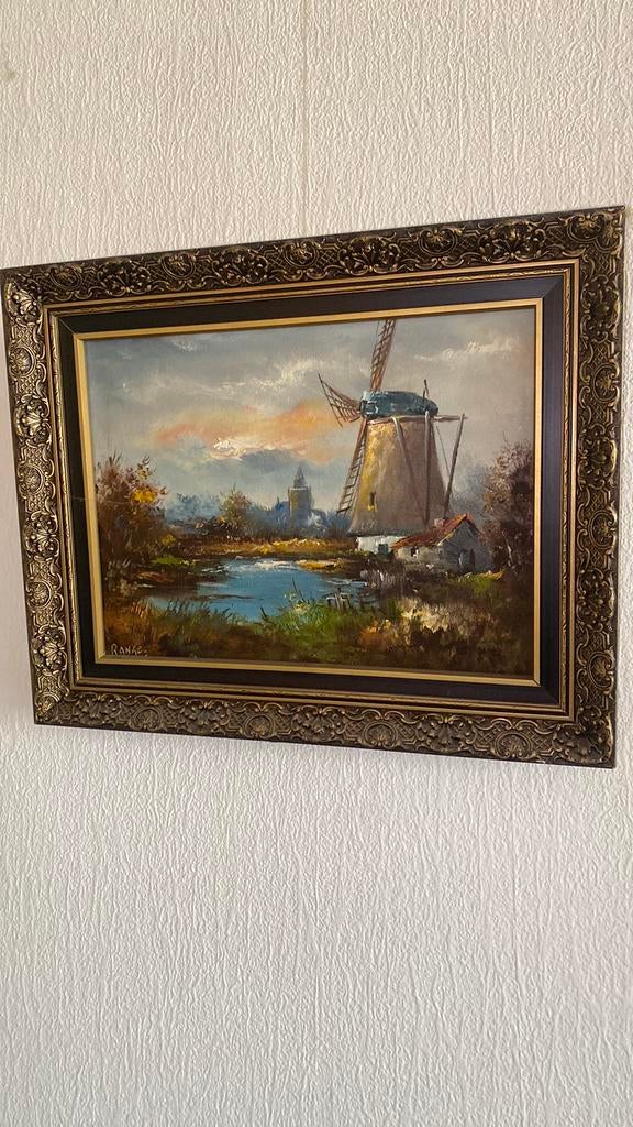 Schilderij, Antiek en Kunst, Kunst | Schilderijen | Klassiek, Ophalen of Verzenden