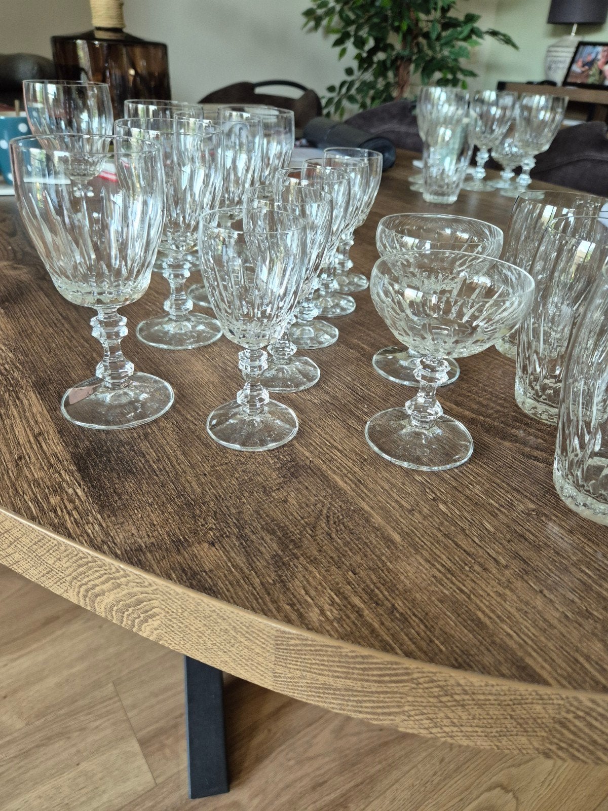 Diverse kristallen glazen set - 20+ stuks, Ophalen