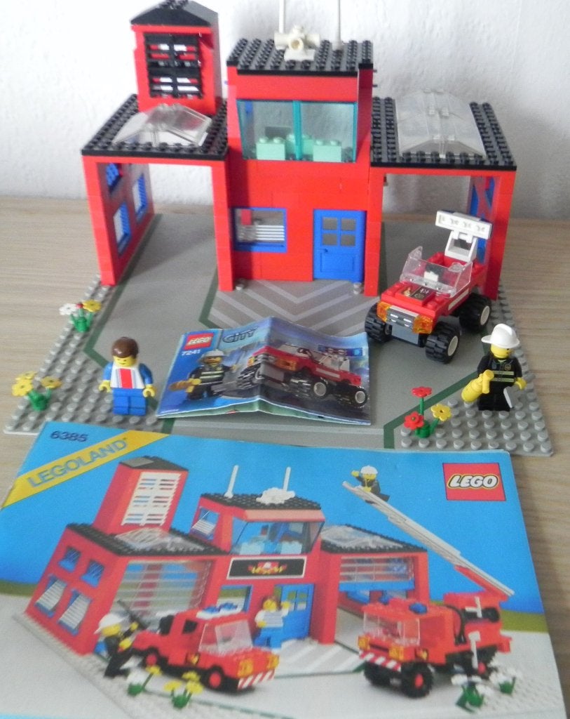 lego brandweer   police  kazerne, Lego, Ophalen of Verzenden, Zo goed als nieuw, Compleet