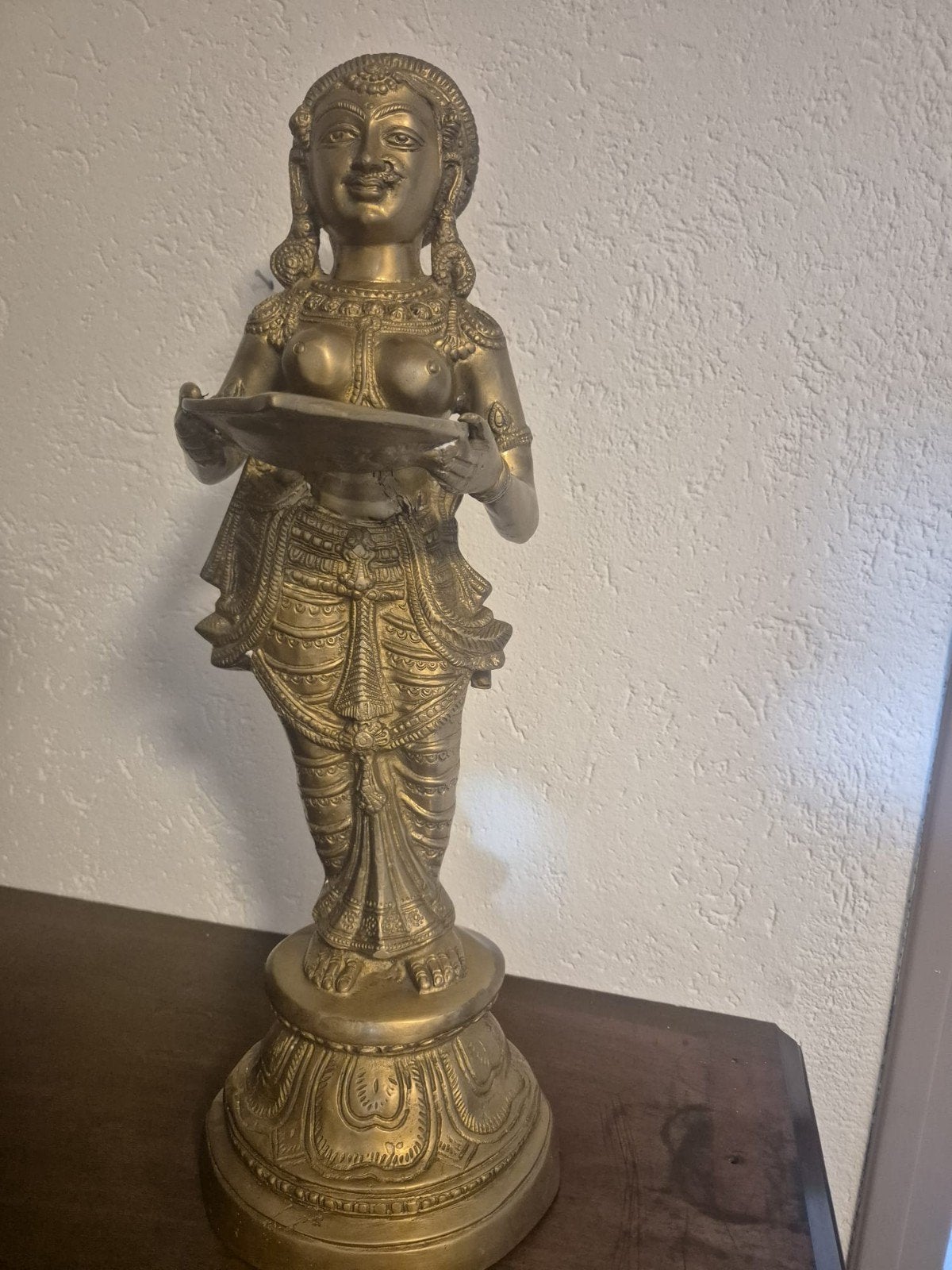 Brons beeld Godin lakshmi 9 kilo 61cm, Antiek en Kunst, Ophalen of Verzenden, Brons