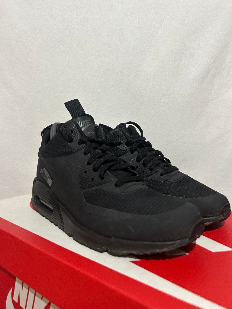 ALS NIEUW! Maat 42 - Nike Air Max 90 Mid Winter Triple Black, Verzenden, Zwart, Nike, Nike