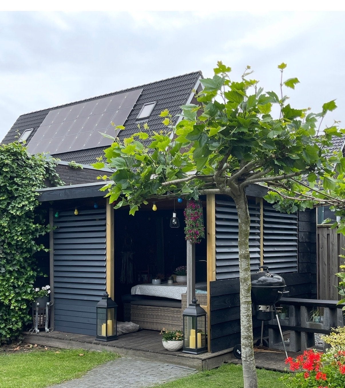 overkapping met lamellen, 200 tot 400 cm, Tuinhuis, 250 tot 500 cm, Ophalen of Verzenden