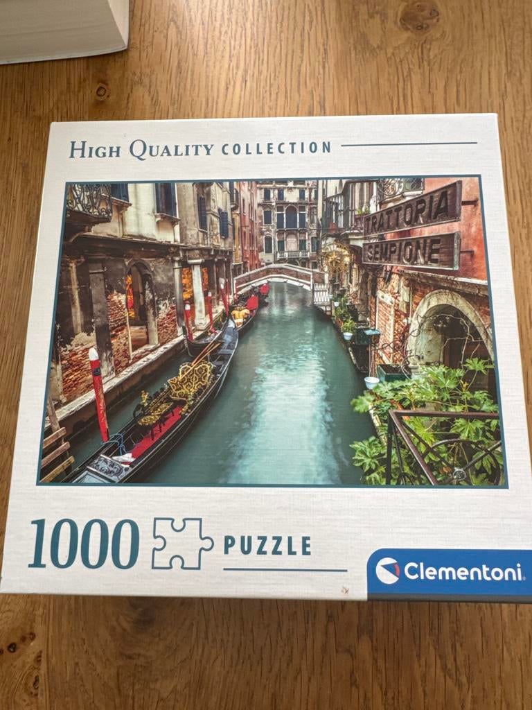 Clementoni Legpuzzel Venetië 1000 stukjes, Ophalen of Verzenden, 500 t/m 1500 stukjes, Zo goed als nieuw, Legpuzzel