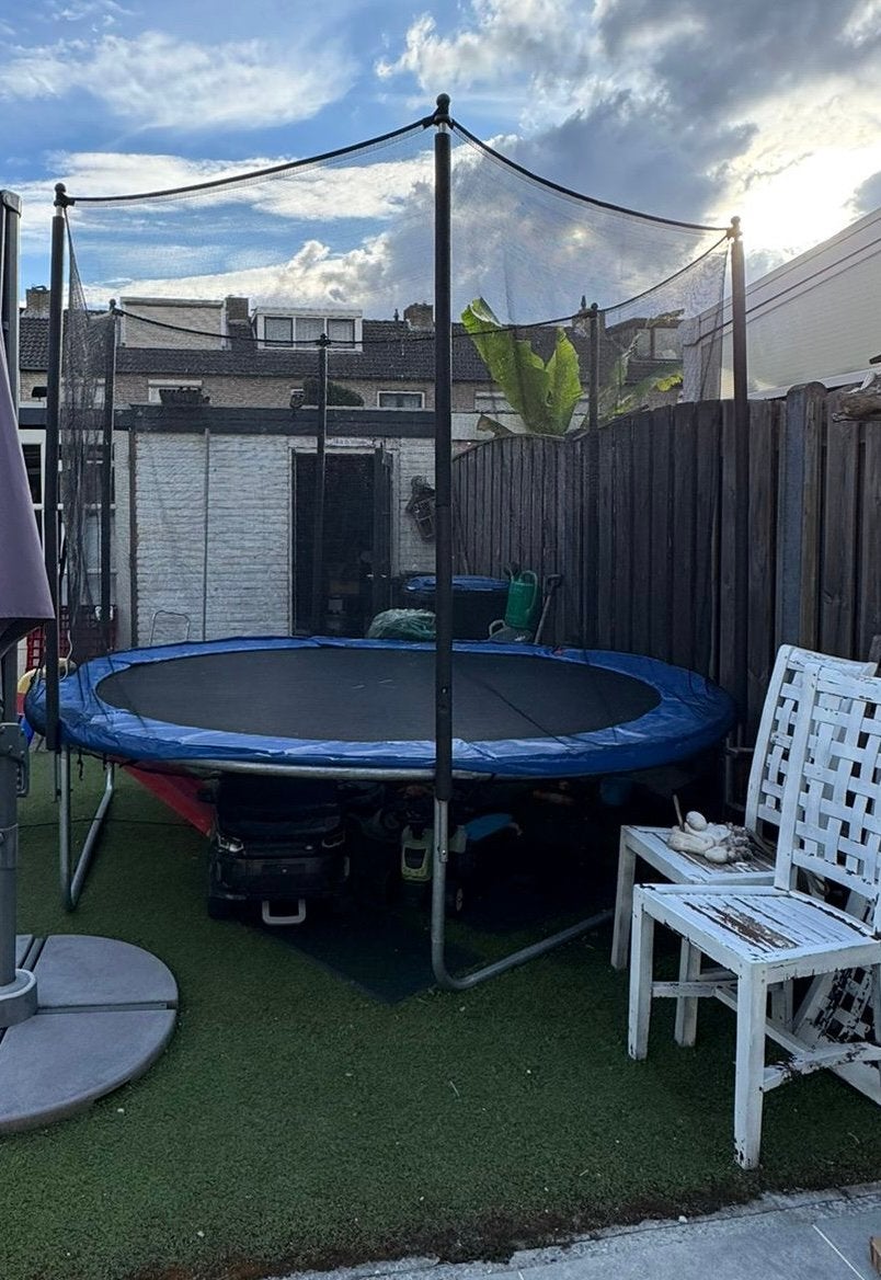 Trampoline 3 meter doorsnee 1 jaar oud, Ophalen, Zo goed als nieuw