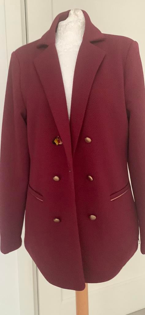 Pom Amsterdam Blazer 42 zgan wijnrood, Kleding | Dames, Maat 42/44 (L), Ophalen of Verzenden, Zo goed als nieuw, Jasje