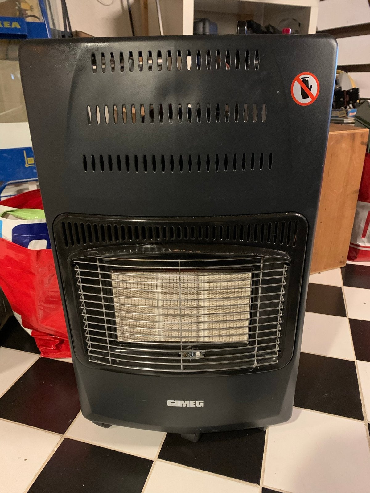 Gimeg Gaskachel - Draagbare Terrasverwarmer, Ophalen, Gebruikt, Gas, Vrijstaand