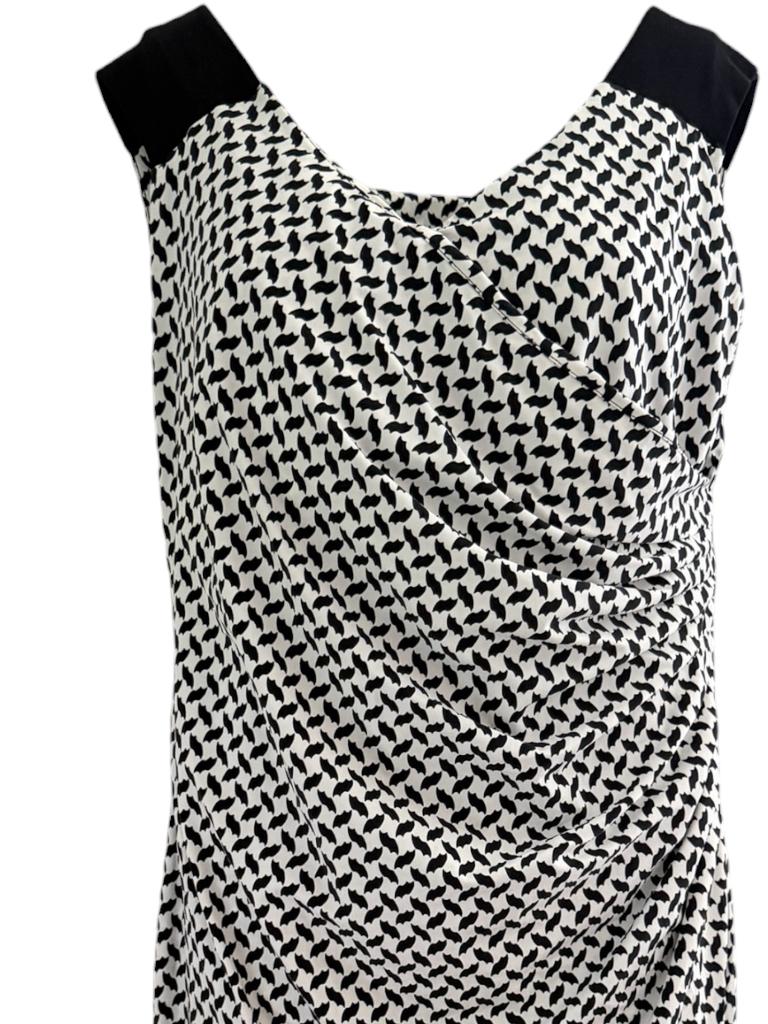 Cassiopee jurk L, Kleding | Dames, Zwart, Ophalen of Verzenden, Zo goed als nieuw, Onder de knie