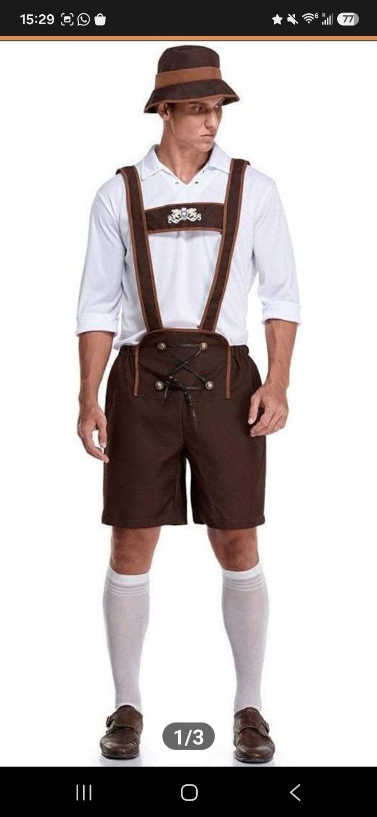 Heren Oktoberfest Outfit: Broek, Hemd & Hoed, Ophalen of Verzenden, Nieuw, Maat 48/50 (M), Kleding