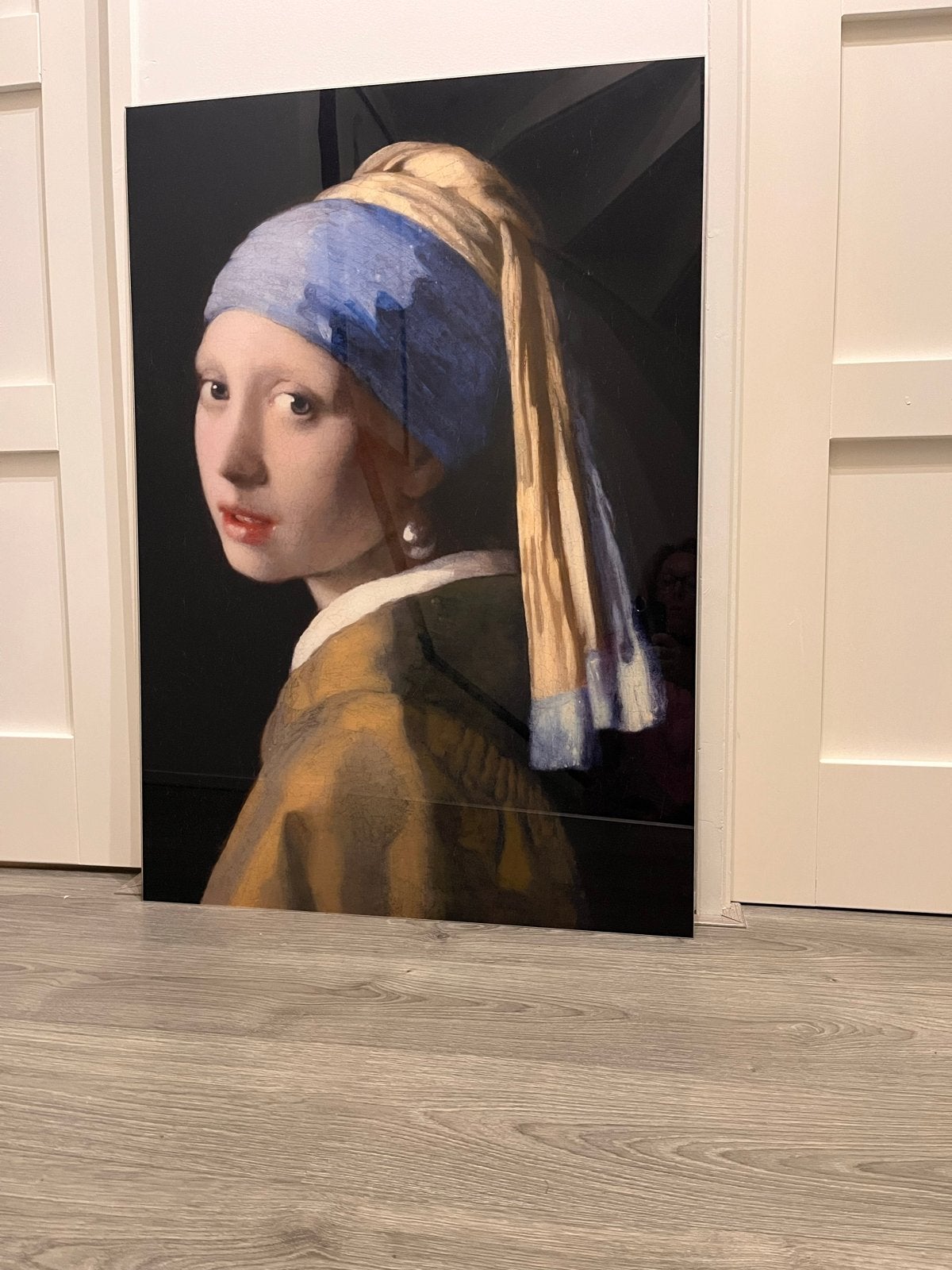 Meisje met de parel - Plexiglas schilderij 70x100 cm, Antiek en Kunst, Portret of Personen, Overige ondergronden, Klassiek, Print