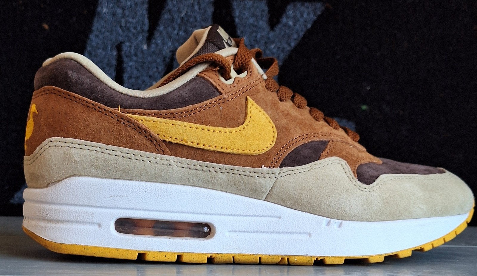 Nike air max 1 - duck pecan, 5431NV, Verzenden, Overige typen, Zo goed als nieuw