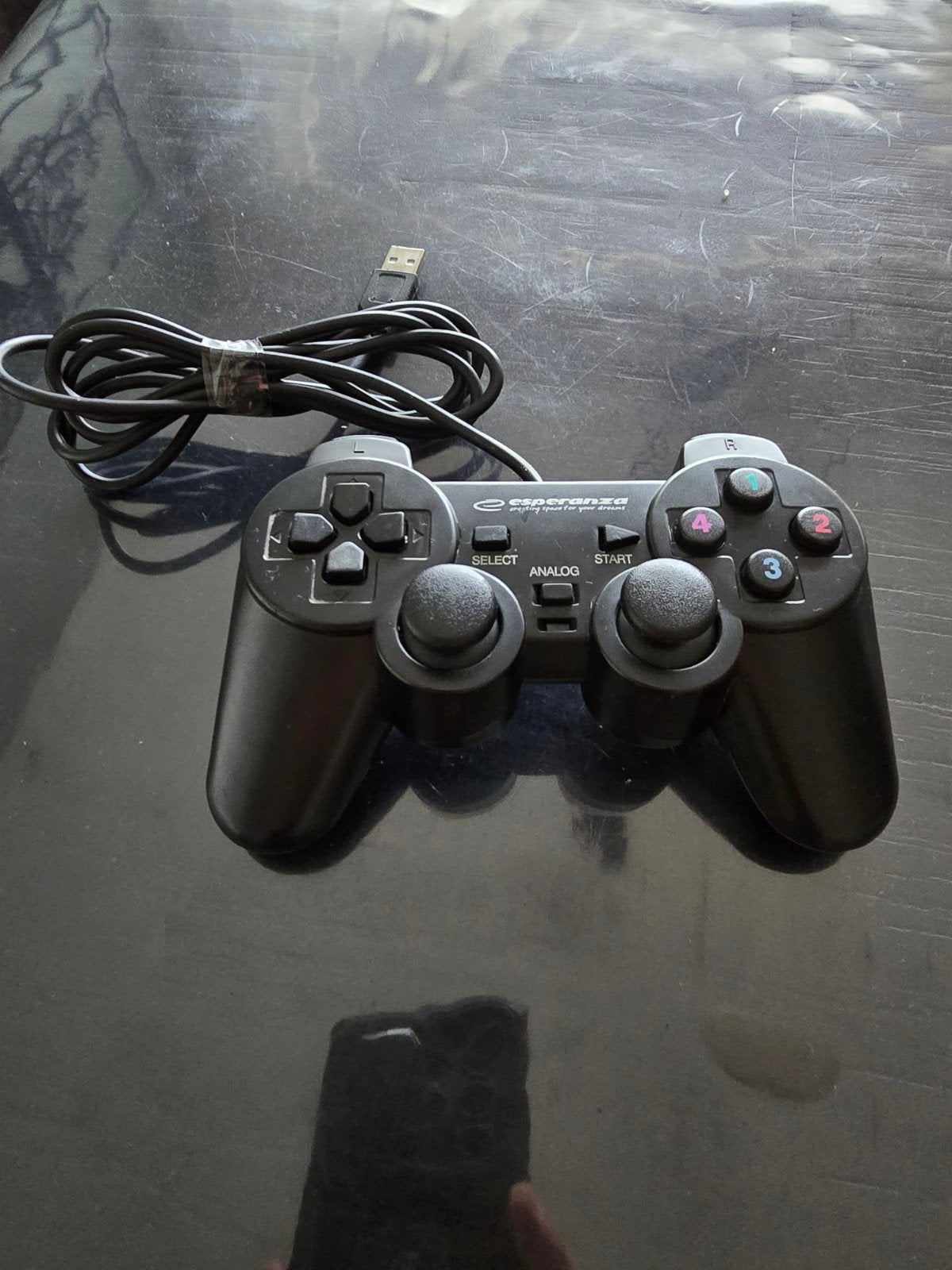 Esperanza PC USB Joystick/Gamepad - Zwart, Ophalen of Verzenden, Zo goed als nieuw, Esperanza