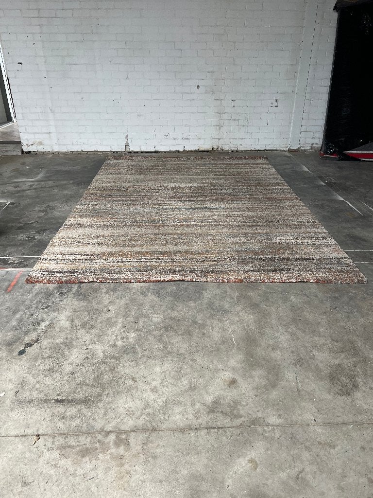 Groot gemêleerd vloerkleed beige bruin ca. 200x300 cm, Huis en Inrichting, Gebruikt, 200 cm of meer, Ophalen of Verzenden, 200 cm of meer