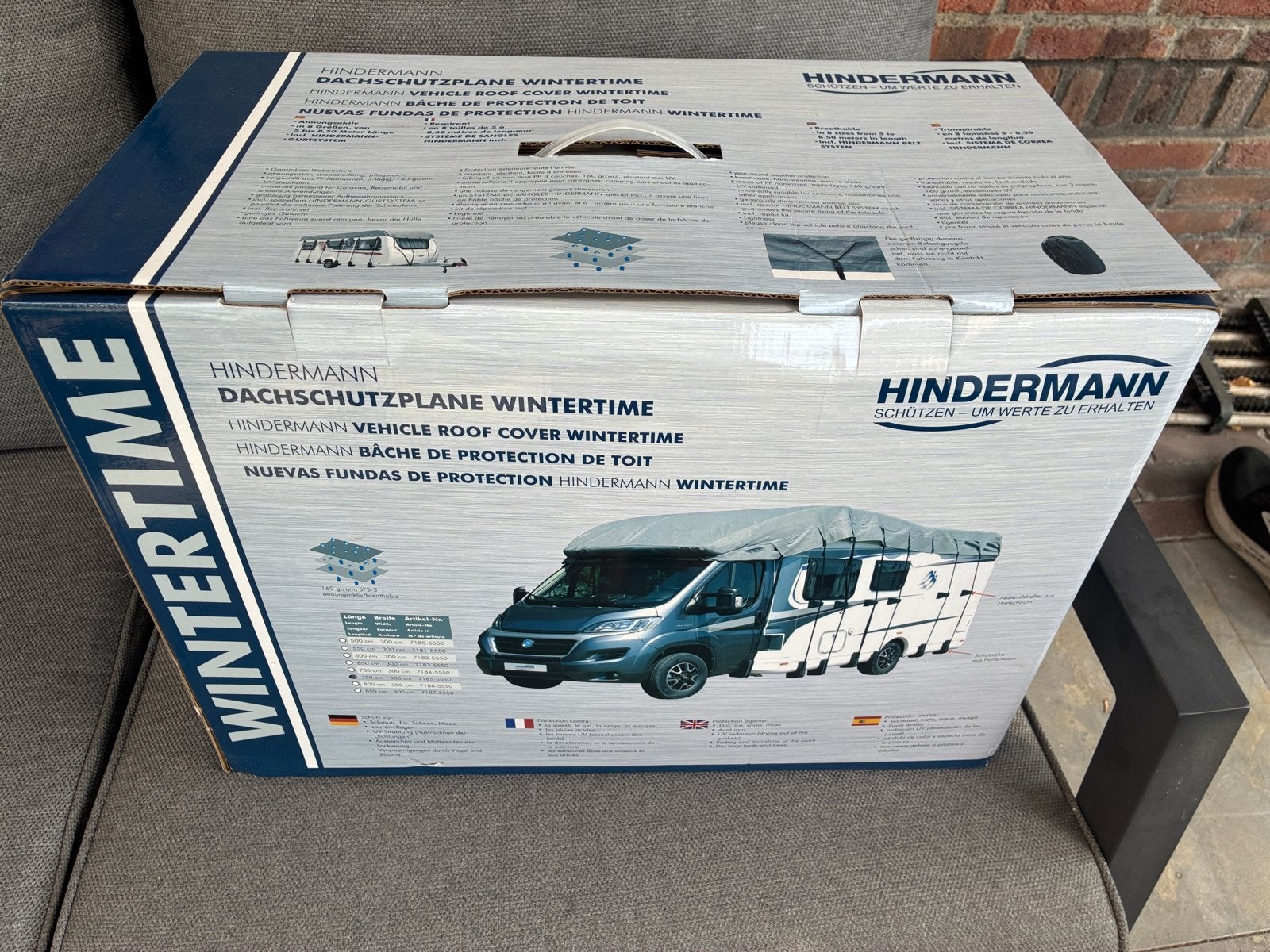 Dakhoes Caravan  7.50 m HINDERMANN WINTERTIME- Nieuw in doos, Caravans en Kamperen, Ophalen of Verzenden, Nieuw
