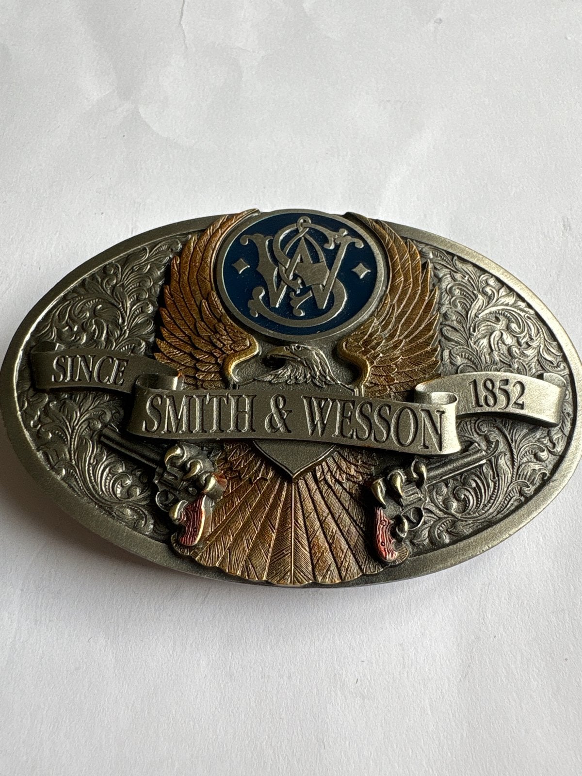 Smith & Wesson Riemgesp - Vintage Stijl, Ophalen of Verzenden, Nieuw, 100 cm of meer, Losse buckle of gesp