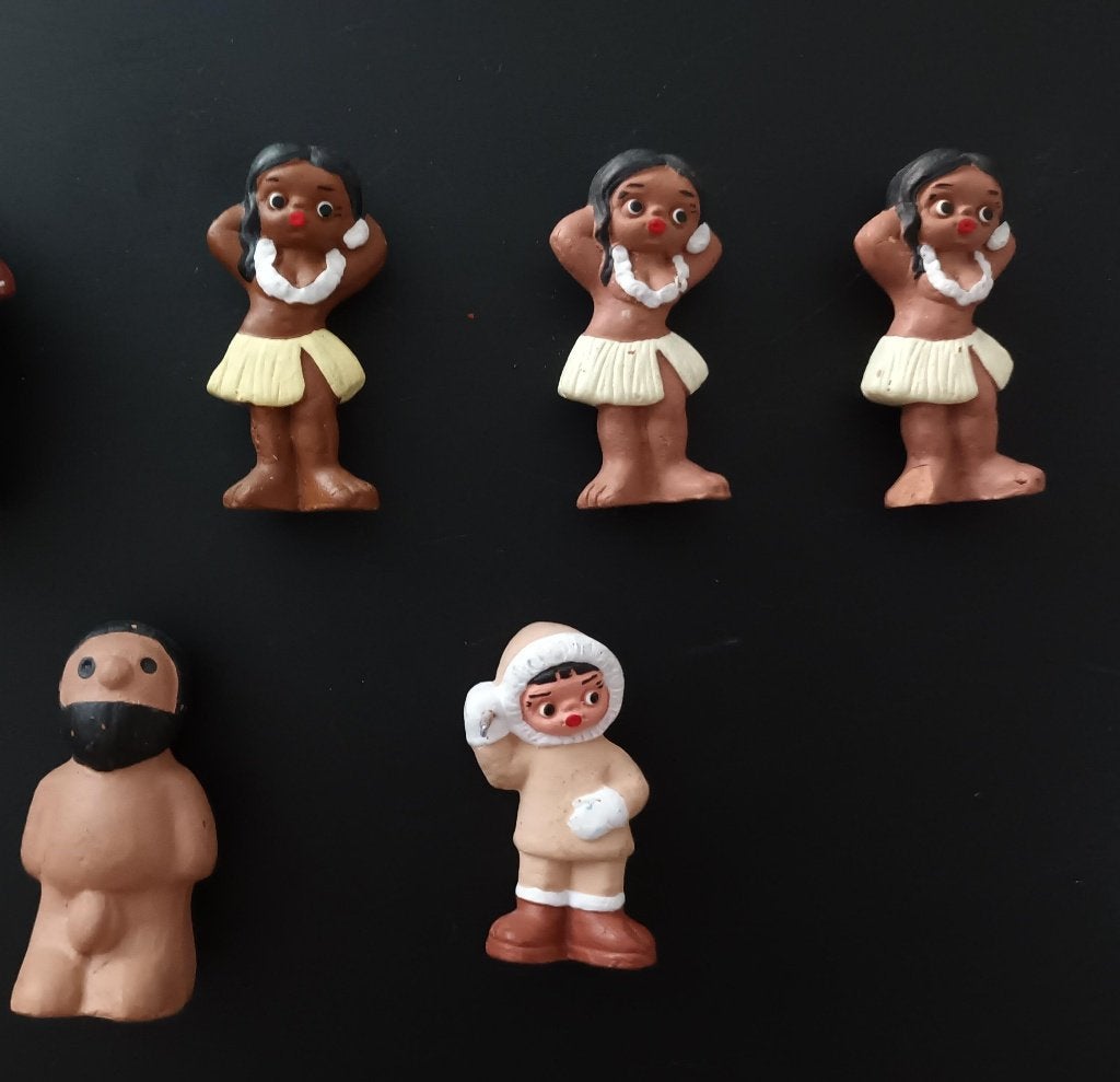 Alborox Spaanse Poppetjes: Hawai, Eskimo en Troglodiet, Ophalen of Verzenden, Zo goed als nieuw