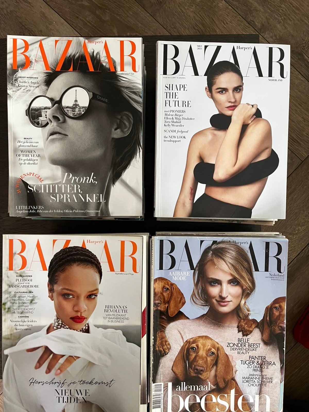 Grote verzameling 63 tijdschriften Harper's bazaar 2015-2022, Ophalen, 1980 tot heden, Tijdschrift