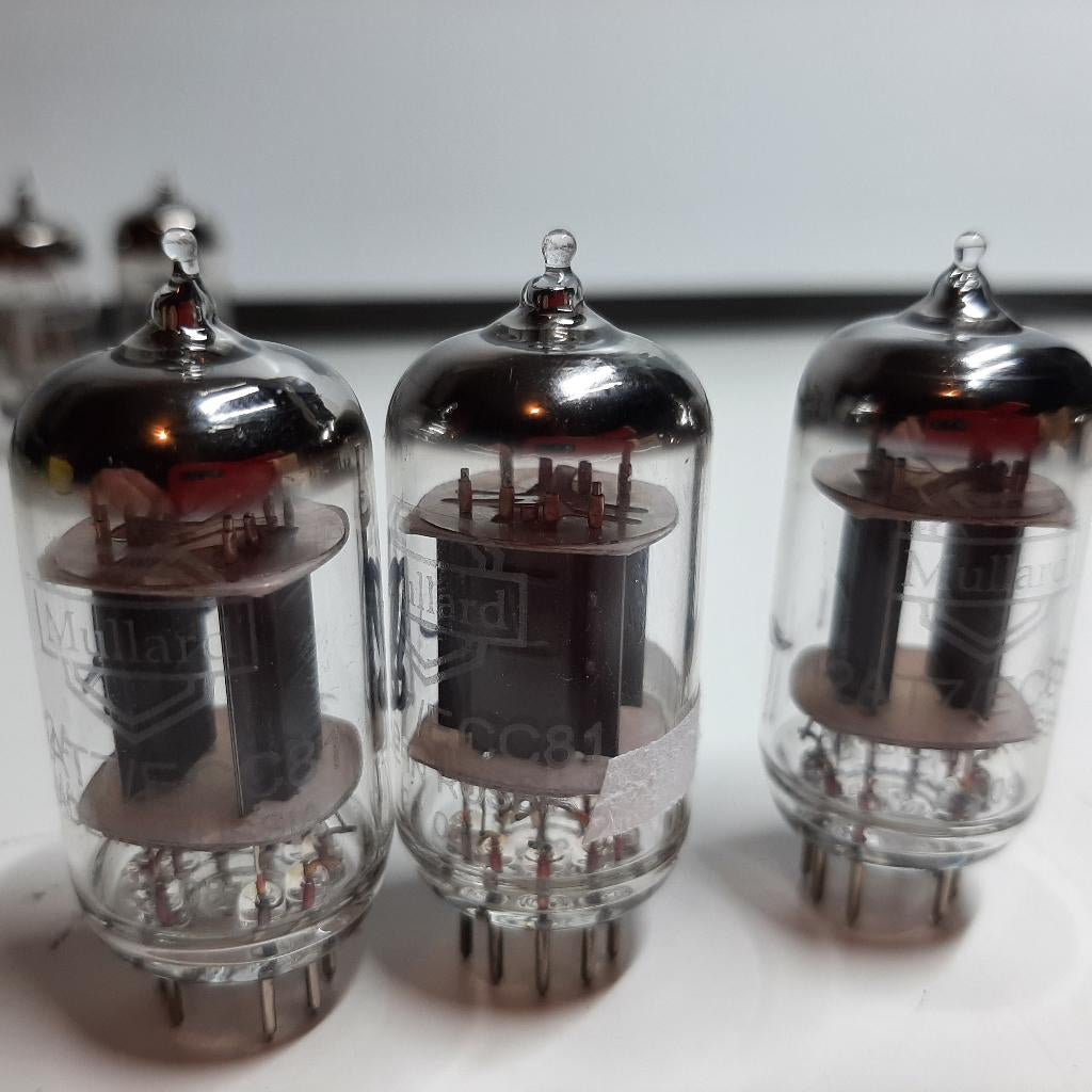 6x Mullard 12AT7/ECC81 en 12AU7/Ecc82 buisjes zgan Russia, Audio, Tv en Foto, Buizenversterkers, Ophalen of Verzenden, Buis of Buizen
