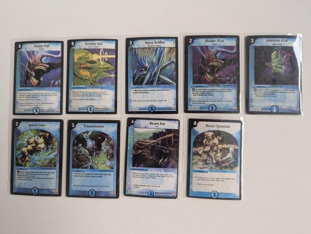 Duel Masters cards - Water, Een of twee spelers, Ophalen of Verzenden, Gebruikt