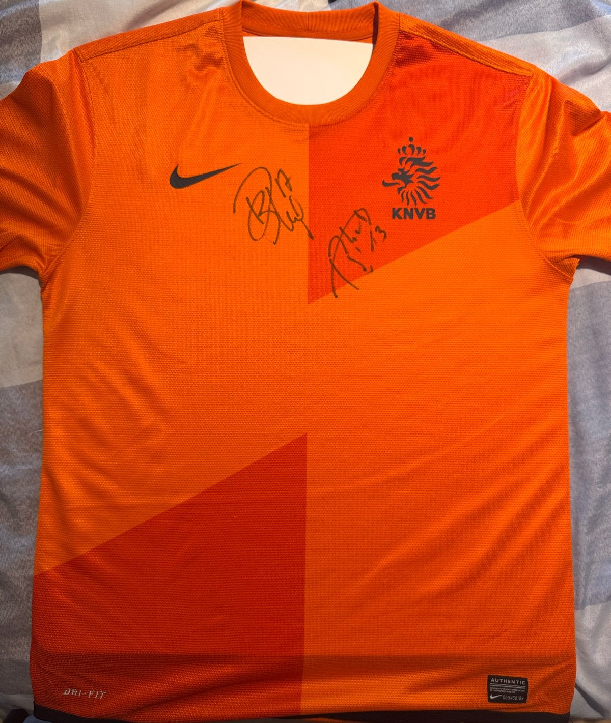 Gesigneerd Oranje shirt Danny en Daley Blind, Maat L, Ophalen of Verzenden, Nieuw, Shirt