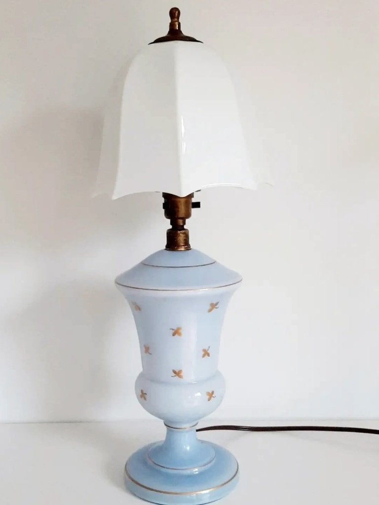 Engelse tafellamp, Glas, Overige merken, Inclusief lichtbron, 48 cm