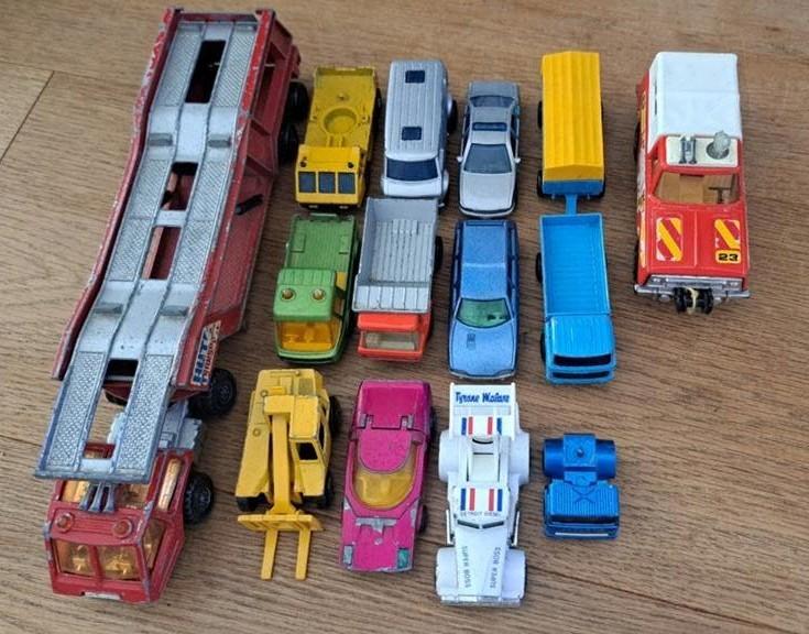 13x Matchbox vracht auto heftruck Citroën CX Break Politie, Ophalen of Verzenden