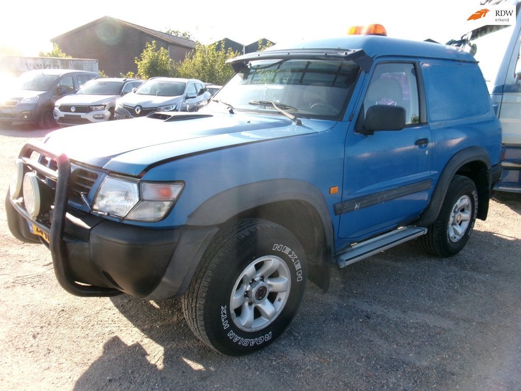 Nissan Patrol GR 2.8 TDi basis HR, Auto's, Stof, 129 pk, Blauw, Origineel Nederlands