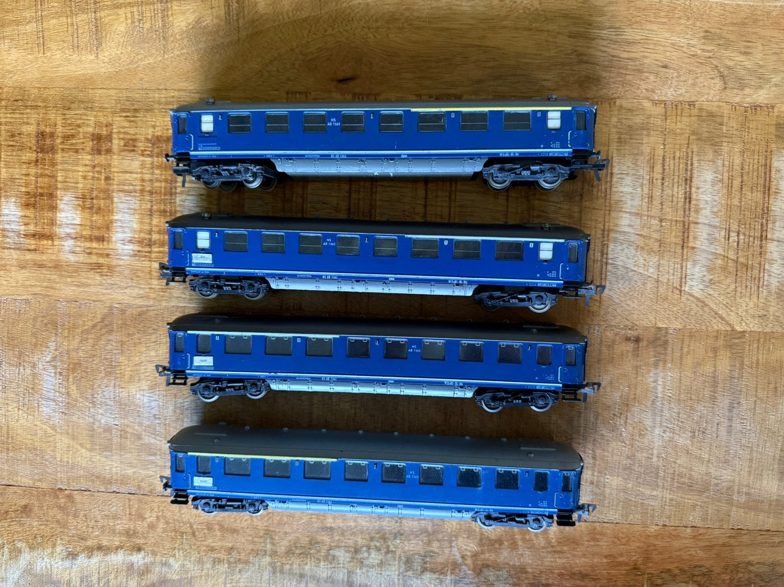 4x Fleischmann 5154 plan K rijtuigen NS in nette staat, Gelijkstroom, Fleischmann, Wagon, Ophalen of Verzenden