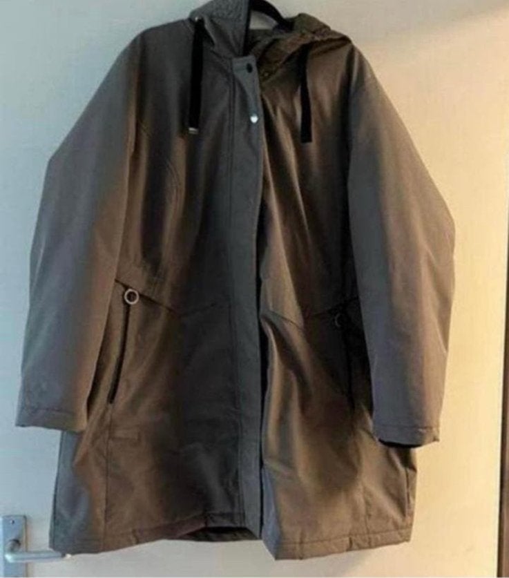 Ms Mode winterjas dames Plus size 52, Ophalen, Zo goed als nieuw, Maat 46/48 (XL) of groter, Zwart