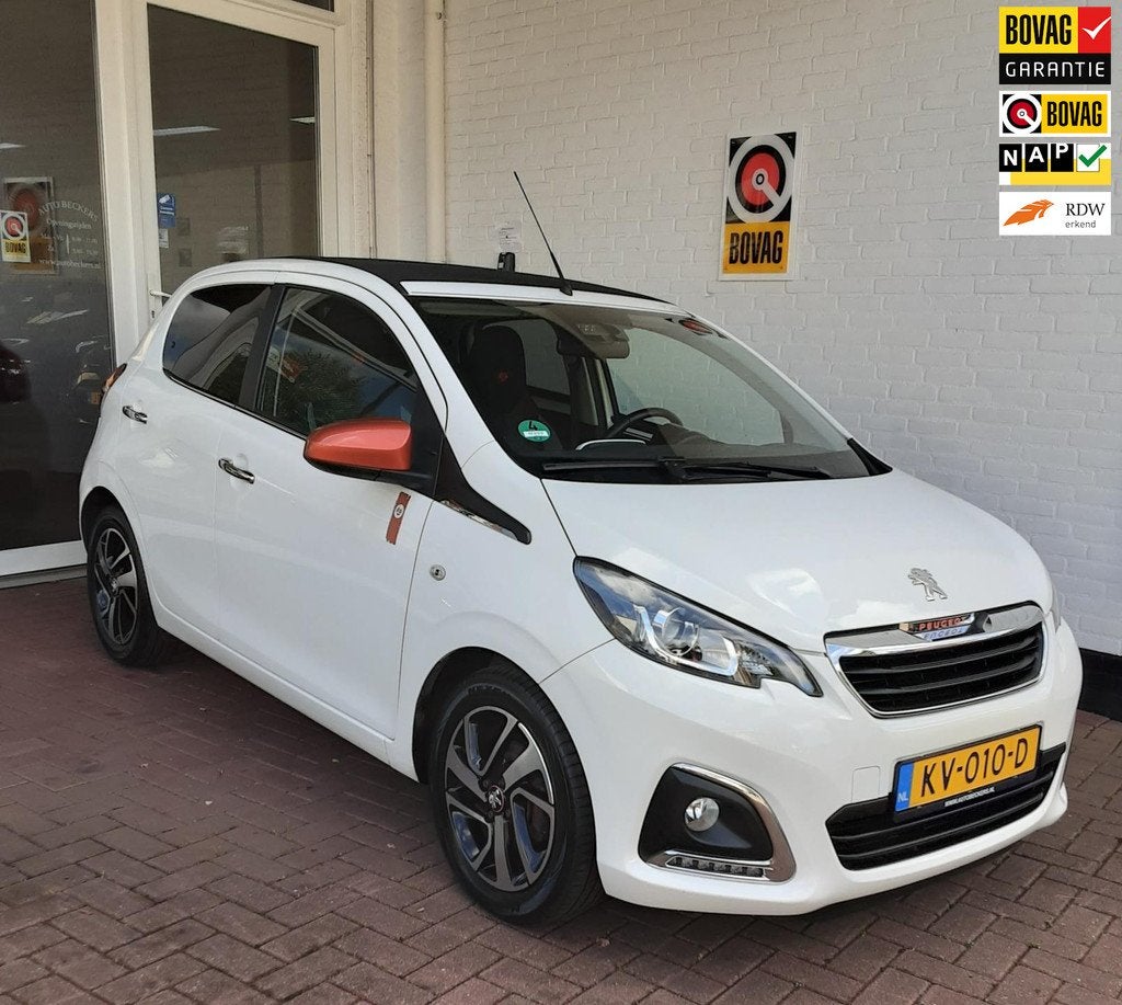 Peugeot 108 1.2 CABRIO TOP! Roland Garros * NWE DISTR.RIEM /, Auto's, Voorwielaandrijving, Stof, Gebruikt, Euro 6