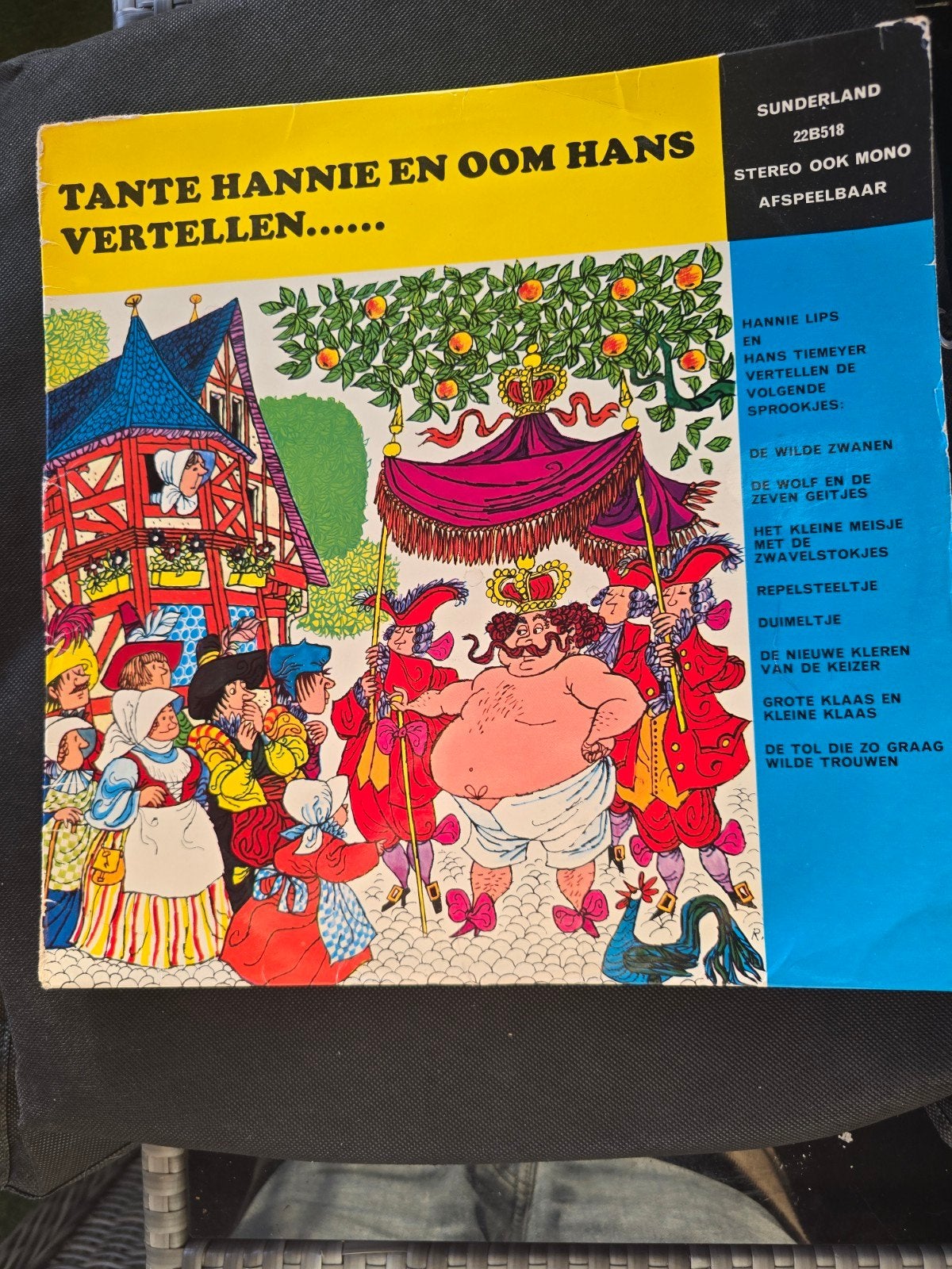 Tante Hannie en Oom Hans Vertellen - Sunderland LP Vinyl, LP, Gebruikt, Verzenden, Overige genres