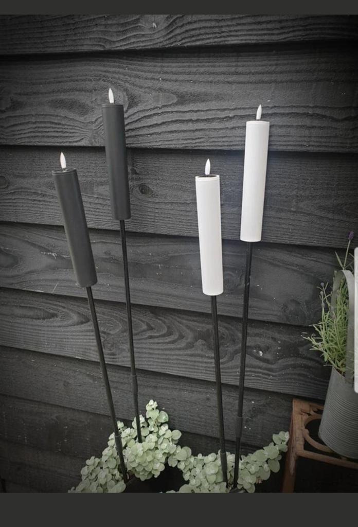 Solar tuin fakkel  - fakkels zwart - verlichting - tuin, Tuin en Terras, Fakkels, Ophalen of Verzenden, Nieuw