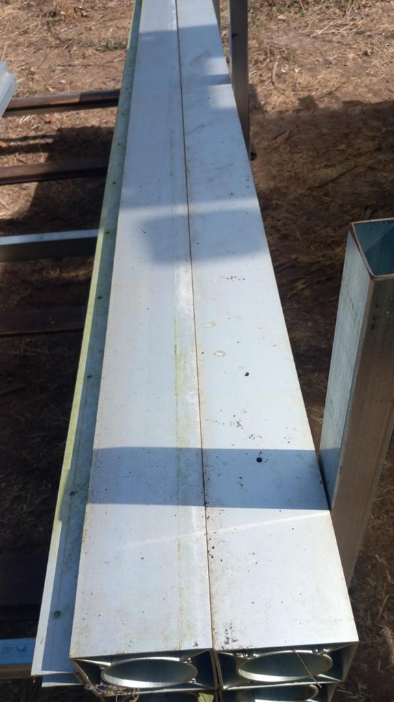 6x aluminium palen, Tuin en Terras, Palen, Balken en Planken, Ophalen, Zo goed als nieuw, 180 tot 250 cm, Palen
